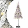 vidaXL Коледно дърво с 300 LED светодиода Бяло 210 cm ПЕ и стомана
