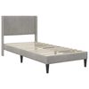 vidaXL Рамка за легло с таблото Светлосиво 80 x 200 cm Кадифе