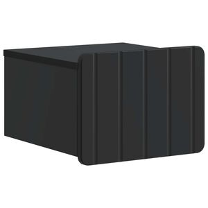 vidaXL Спален шкаф с монтаж на стена Черно 33 x 34,5 x 24 см