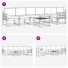 vidaXL Комплект дивани за открито 7 pcs Натурален и Бежов