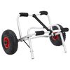 vidaXL Количка за каяк, сгъваема, 45 кг, алуминий