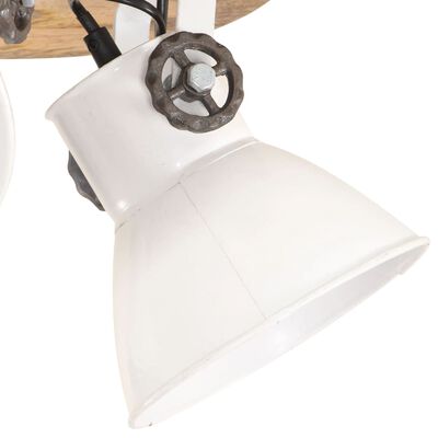 vidaXL Индустриална таванна лампа 25 W бяла 42x27 см E27