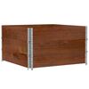 vidaXL Палетни страници, кафяв, 3бр, 100x100см, борова дървесина масив