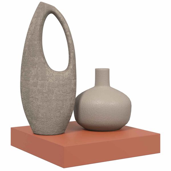 vidaXL Стенен рафт Червено 23 x 23,5 x 4 см Инженерно дърво