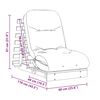 vidaXL Футон кресло с матрак, 60x206x11 см, борово дърво масив