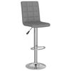 vidaXL Бар табуретки, 2 бр, светлосиви, текстил