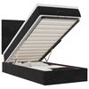 vidaXL Османска легло с матраци и LED, черно, 80x200 см, кадифе