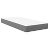vidaXL Матрак за легло с матрак Светлосиво 90 x 200 cm текстил
