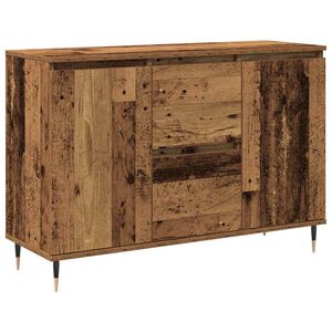 vidaXL Служебен шкаф Старо дърво 101,5 x 35 x 70 см