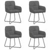 vidaXL Обедени столове 4 pcs Кадифе Тъмносиво 59 x 56,5 x 86 см