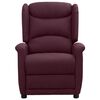 vidaXL Електрически стол реклайнер, лилав, текстил
