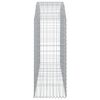 vidaXL Дъговидна габионна кошница 200x50x120/140 см поцинковано желязо