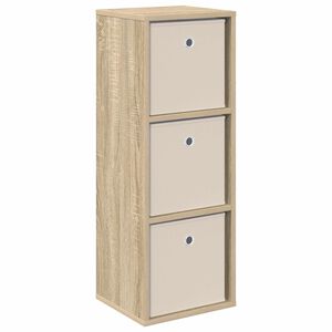 vidaXL Служебен шкаф с чекмедже Сонома дъб 30,5 x 27 x 84,5 см