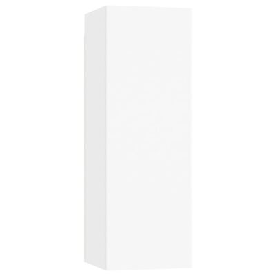vidaXL ТВ шкафове, 4 бр, бели, 30,5x30x90 см, ПДЧ
