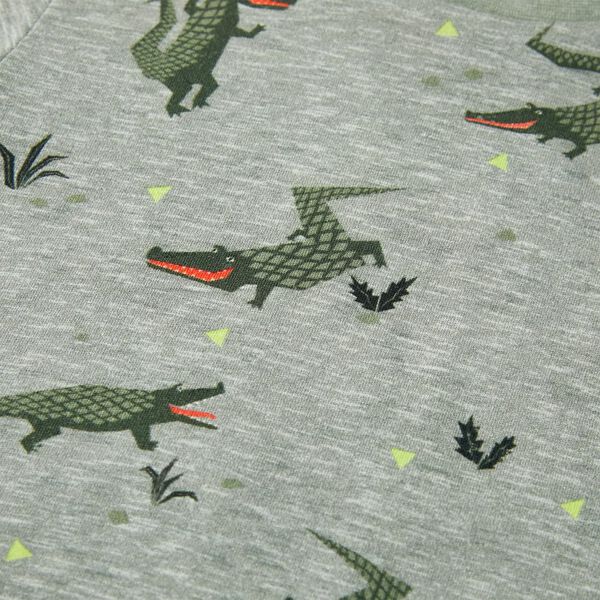 Детска тениска, светло каки меланж, 116