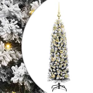 vidaXL С изкуствено коледно дърво с 150 LED светодиода Зелен 120 cm