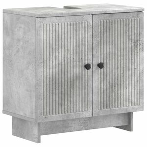 vidaXL Шкаф за мивка в баня EDE Бетонно сиво 59,5 x 31,5 x 59 см