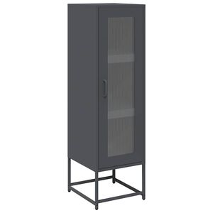 vidaXL Висока дъска антрацит 36x39x123 cm Студено валцувана стомана