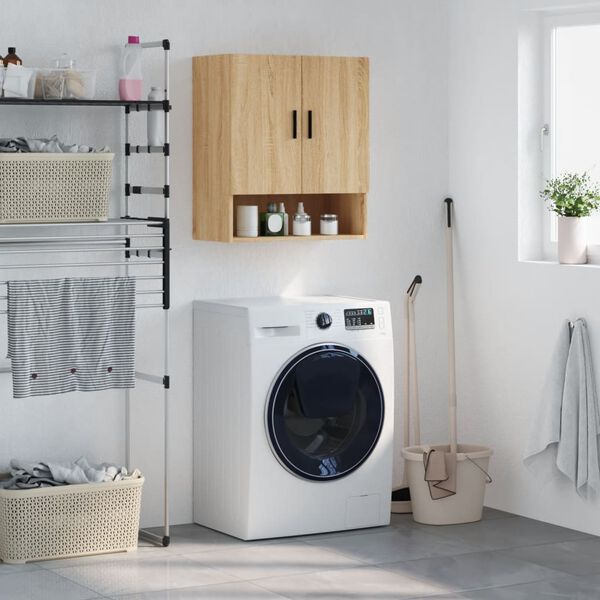 vidaXL Стенен шкаф, дъб сонома, 60x31x70 см, инженерно дърво