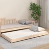 vidaXL Рамка за легло без матрак, 90x200 см, масивна чамова дървесина
