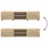 vidaXL Комплект ТВ шкаф с чекмедже с рафт Сонома дъб Инженерно дърво