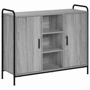 vidaXL Служебен шкаф Сив Сонома 97 x 33 x 81 см Инженерна дървесина