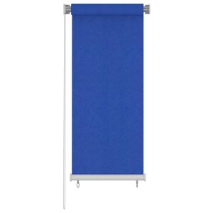 vidaXL Външна ролетна щора, 65(Ш)x140(В) см, синя, HDPE