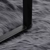 vidaXL Изкуствен овчи килим Tafalla Антрацит 50 x 80 cm Полиестер