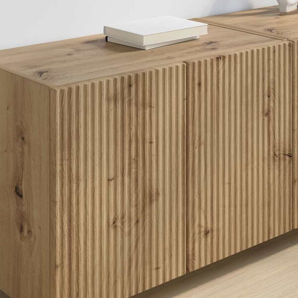 vidaXL TV стенен шкаф Дъб 59,5 x 31 x 40 см Инженерно дърво