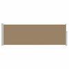 vidaXL Сгъваема странична перголка Таупе 500 x 100 cm Полиестер