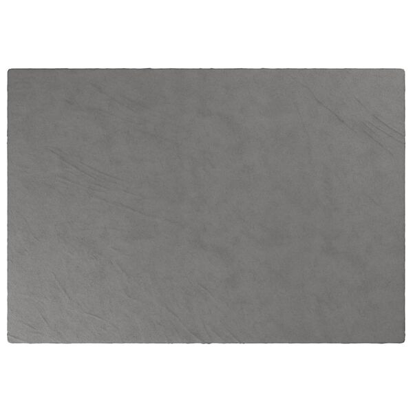 vidaXL Утежнено одеяло с плик, сиво, 137x200 см, 10 кг, плат