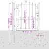 vidaXL Оградна врата с шипове с заключване Черно 100 x 125 cm