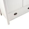vidaXL Гардероб с 2 врати Hill бял 89x50x170 см борово дърво масив