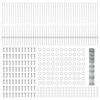 vidaXL Ограда с пост Сребрист 1 x 100 m