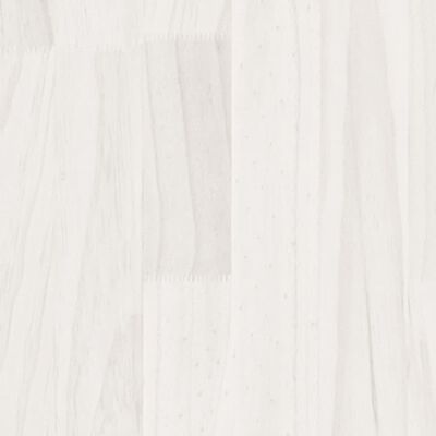 vidaXL Градински сандъци, 2 бр, бели, 110x31x70 см, бор масив