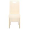 vidaXL Трапезни столове, 2 бр, кремави, текстил