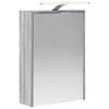 vidaXL Шкаф с огледало за баня Сив Сонома 43 x 16 x 62.5 см