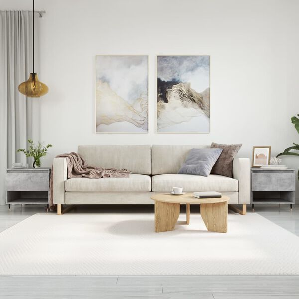 vidaXL Странични маси, 2 бр, бетонно сиво, 50x46x50 , инженерно дърво