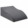 vidaXL Възглавничка за крака 68 x 41 x 24 см PU пяна Сиво