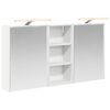vidaXL Комплект шкафове за баня 3 бр. 116 x 16 x 62,5 см