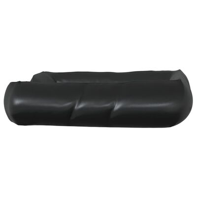 vidaXL Кучешко легло, черно, 80x68x23 см, изкуствена кожа