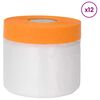 vidaXL Калъф за прах с лепилна лента 12 бр. Прозрачен 30 x 3300 см