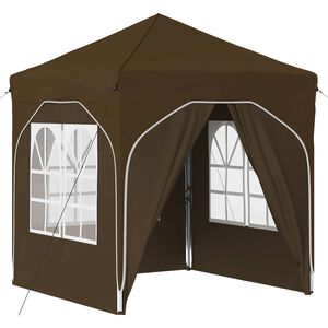 vidaXL Поп-ъп парти палатка 192 x 192 x 245 см Таупе