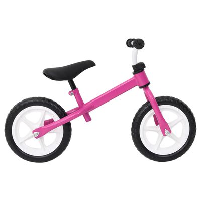 vidaXL Детски велосипед за балансиране, гуми 9,5 цола, розов