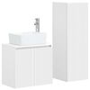 vidaXL Комплект мебели за баня 2 бр. Бяло 33 x 34,5 x 100 см