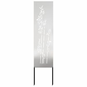 vidaXL Екран за градинска неприкосновеност Сребрист 32 x 140 см