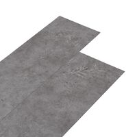 vidaXL PVC подови дъски 5,02 м² 2 мм самозалепващи бетонно сиво
