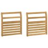 vidaXL Модул с подлакътници 2 pcs Бяло 58,5 x 8 x 60 см