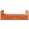 vidaXL Рамка за легло без матрак, восъчнокафяв, 140x200 см, бор масив