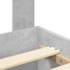vidaXL Рамка за легло Циментено сиво 120 x 190 cm Инженерно дърво